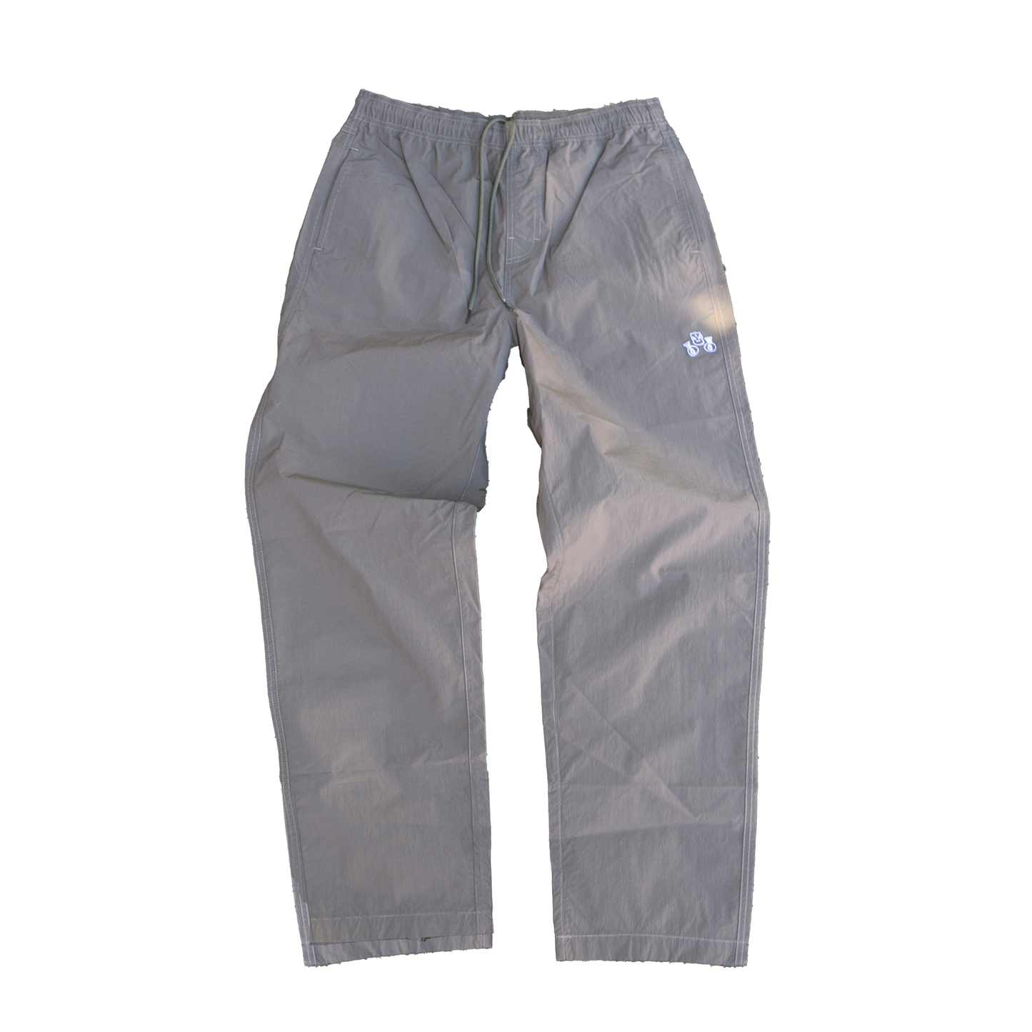 Nylon Logo Pants - (Military Olive)