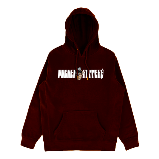 Pocket Runner$ Hoodie - (Oxblood)