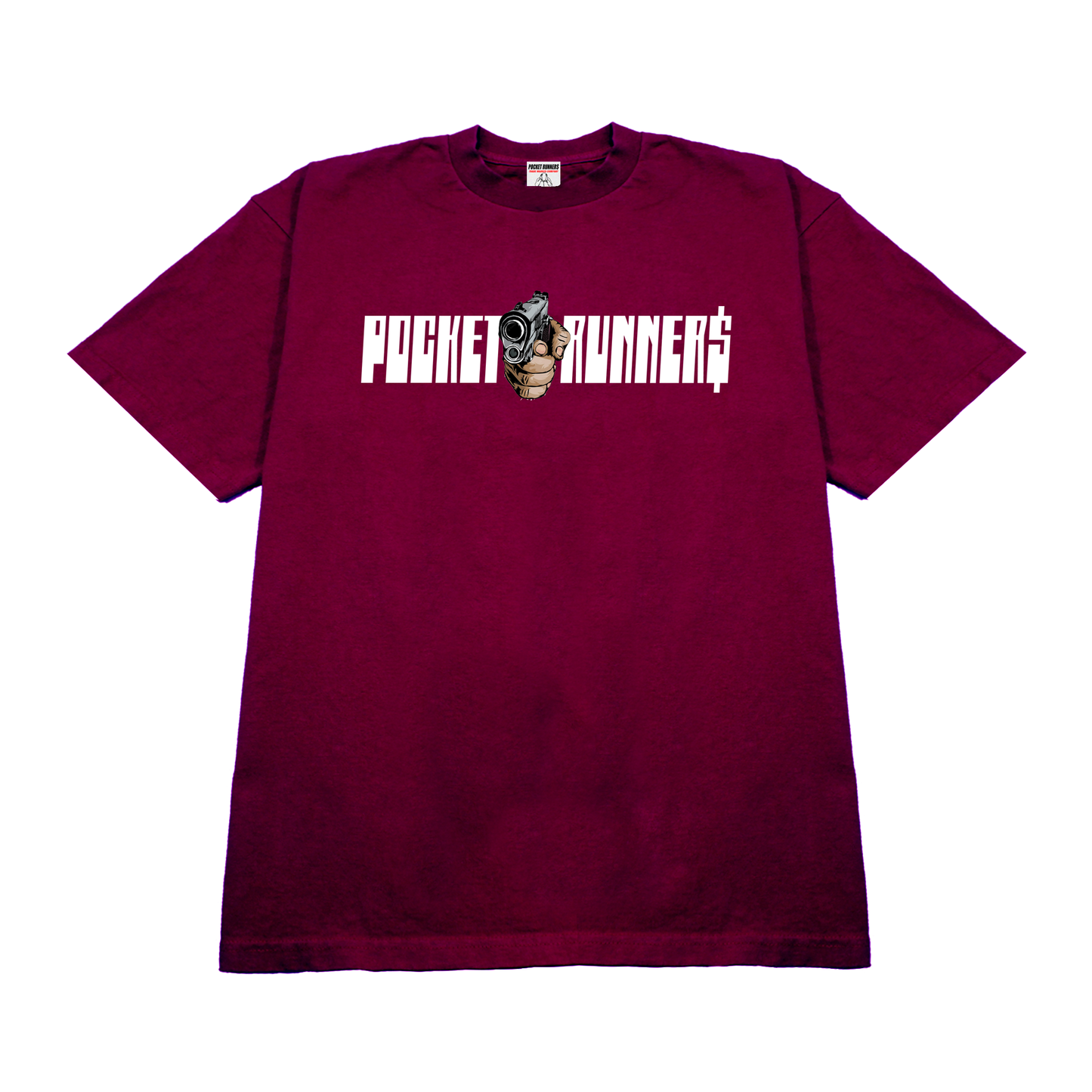 Pocket Runner$ T Shirt (Berry)
