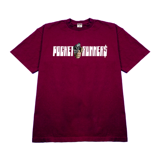 Pocket Runner$ T Shirt (Berry)