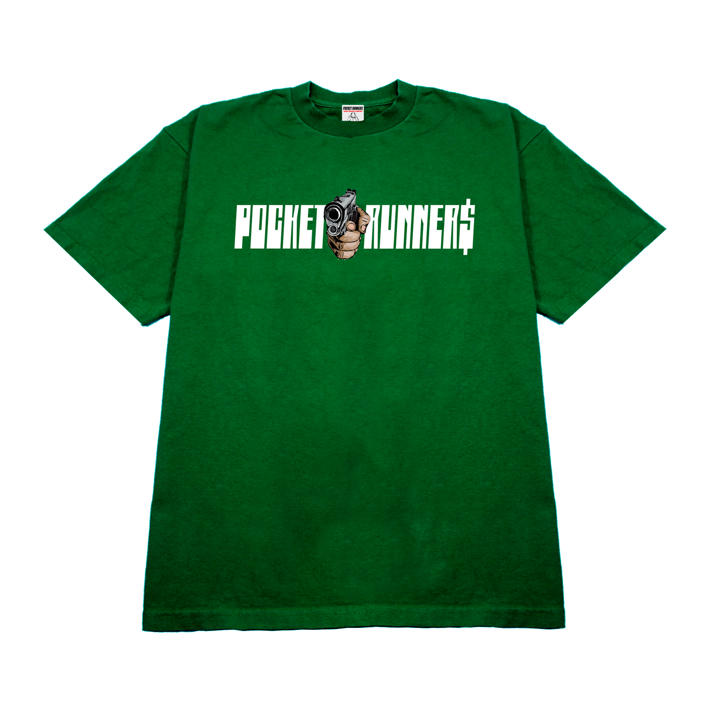 Pocket Runner$ T Shirt (Kelly